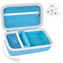 Kids Instant Print Camera Case and 3 Rolls Instant Camera Refill Print Paper -Blue