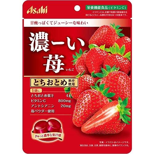 Amazon.co.jp: ライフコーポレーション アサヒ 濃ーい苺 84g : 食品