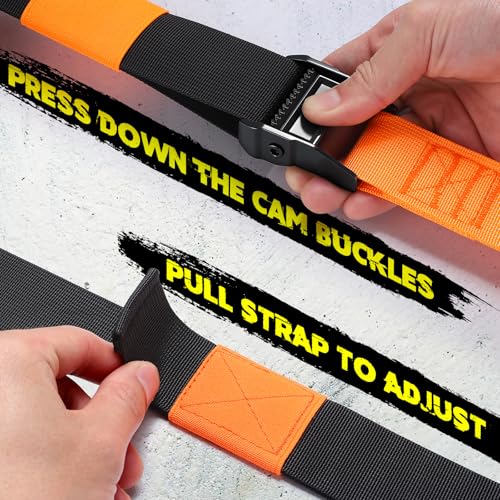 TOBWOLF Adjustable Home Suspension Straps Training Kit, All in One Compact Resistance Trainer Straps & Door Anchors, Suitable for Home Gyms, Travel, Core Training & Full-Body Fitness