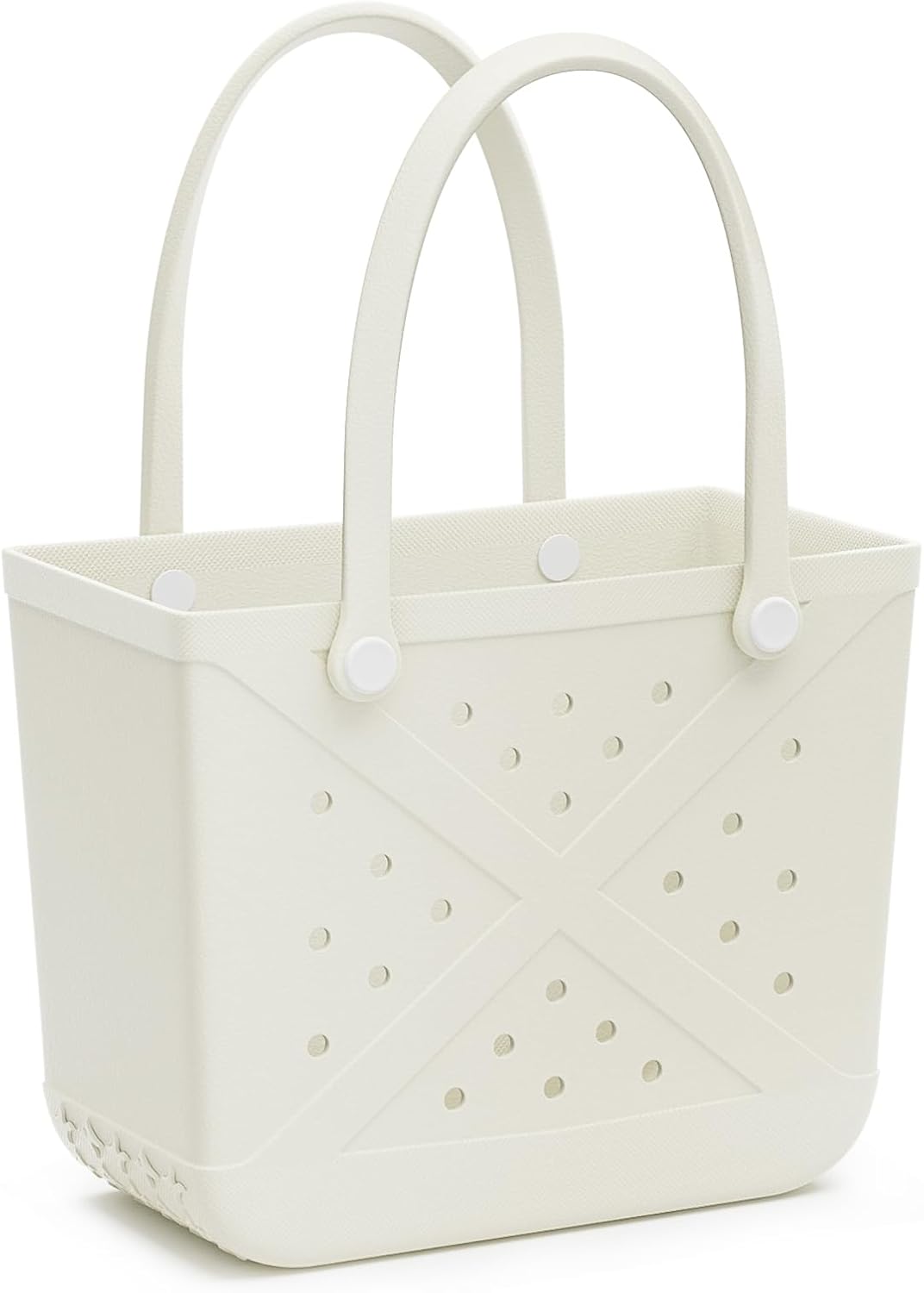 Beach Bag Rubber Tote, Waterproof and Durable Open Hand Bag for Swim Pool Beach Travel