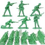 3 otters 80PCS Green Army Men Classic, 2-Inch Toy Soldiers, Military Action Figures for Children Ages 3 Years and Up, Xmas Stocking Stuffers, Birthday Party Favors, School Projects