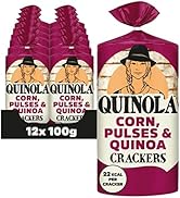 Quinola Corn, Pulses & Quinoa Crackers 12x100g, Rice Cake Alternative, Source of Protein and Fibr...