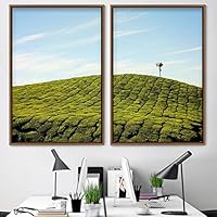 2 Piece Framed Canvas Wall Art Greenlands Canvas Prints Home Artwork Decoration for Living Room,Bedroom - 16