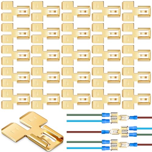 Connecteurs à double pelle Tandefio en laiton non isolés pour bornes électriques x25