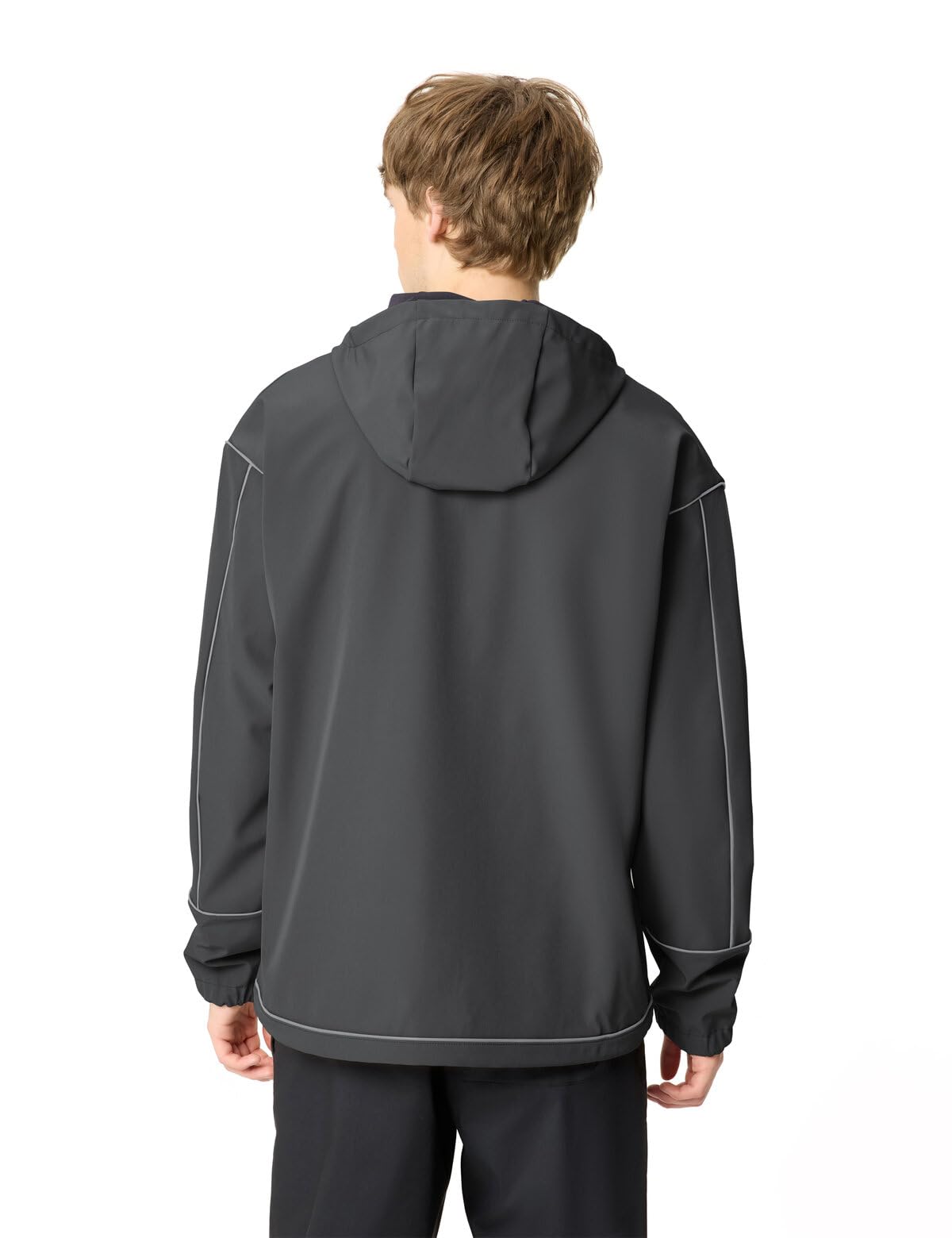 VAUDE Cyclist - Chaqueta softshell para hombre, cortavientos, para ciclismo, uso diario, corte holgado, capucha ajustable