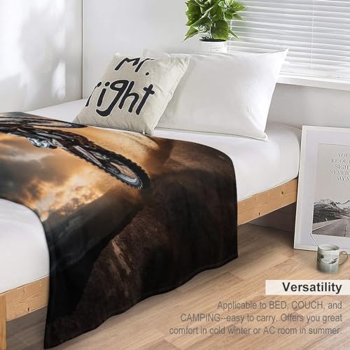 Couverture 3D motocross lavable en machine et ultra moelleuse