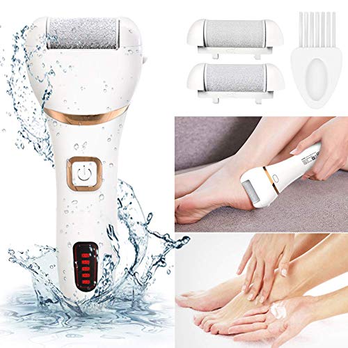 FinWell Electronic Feet File Hard Skin Callus Remover Scrubber Home Pedicure Exfoliation Tool Rechargeable