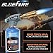 BLUEFIRE Handy Cyclone Torch Head Portable Brass Gas Torch Manual Ignite Fuel by MAPP MAP PRO Propane Gas Cylinder for Soldering Welding Plumbing Repair Lighting Grills Glass Work Remove Tile DIY