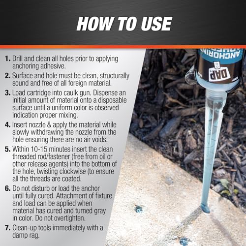 Image of DAP Anchoring Adhesive, Gray, 10.1 Oz (7079828100)