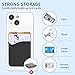 SHANSHUI Phone Card Holder, Silicone Phone Case Wallet Credit Card Holder Strong Adhesive Pocket Stick on Compatible for iPhone & All Smartphones