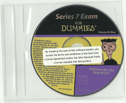 Series 7 Exam For Dummies CD for PC (CD Rom Only)