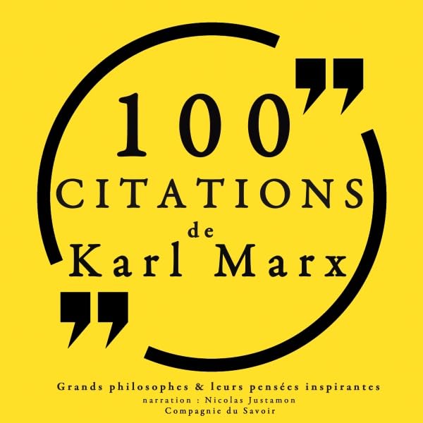 Cover art for 100 citations de Karl Marx