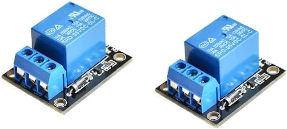 RIV International 2pcs 5V Single 1 Channel Relay Module Board Shield For Arduino