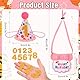 DOPENSPI Partyzubehör für Katzengeburtstage, rosa Katzengeburtstagshut mit Nummer und Halsband, süßes Kätzchen-Bandana, Partydekorationen, Outfits für Kätzchen von 0–8 Jahren