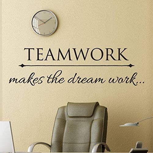 Teamwork Makes The Dream Work Wall Quotes Office