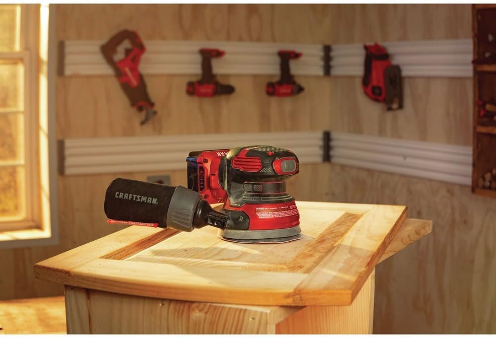 CRAFTSMAN CMCW220BR V20 Lithium-Ion Cordless Random Orbit Sander (Tool Only) (Renewed)