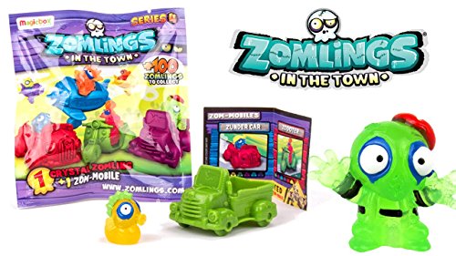 Zomlings Série 4 - Crystal Zomling & Zom mobile aléatoires - Figure