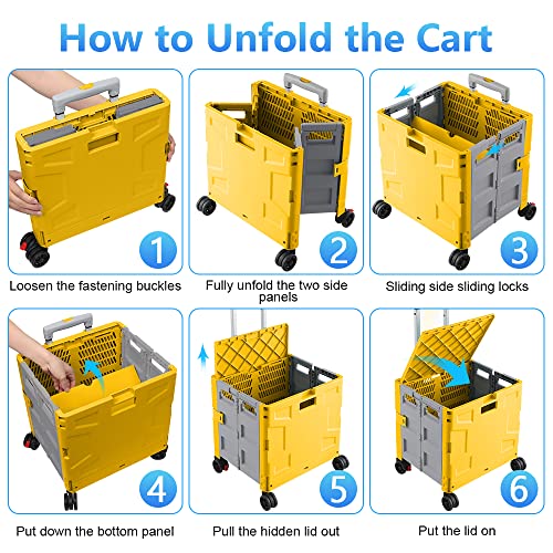 Chariot utilitaire pliable pour éviter le mal de dos en déménagement - 6