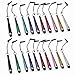 homEdge Mini Stylus Pen Set of 20 Pack, Universal Capacitive Stylus with 3.5 mm Jack Compatible with All Device with Capacitive Touch Screen – 10 Color