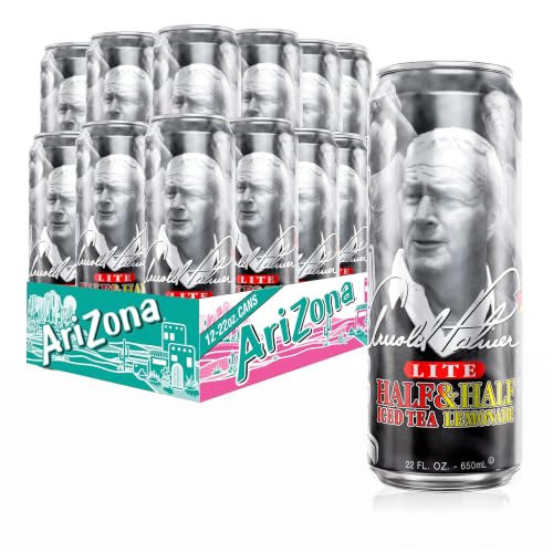 AriZona Arnold Palmer Half and Half - Big Can, 22 Fl Oz (24 Pack)