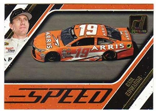 2017 Donruss Speed Racing #10 Carl Edwards Official NASCAR Trading Card in Raw (NM or Better) Condition From Panini America