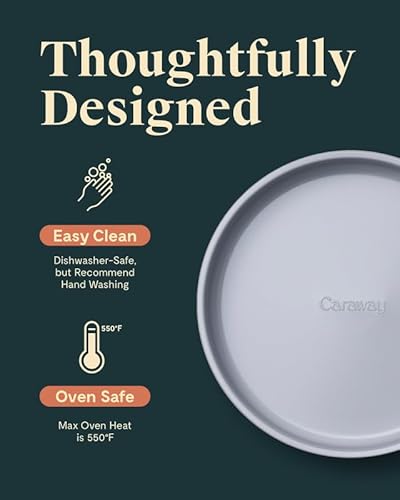 Caraway Non-Stick Ceramic 9 Inch Circle Pan - Naturally Slick Ceramic Coating - Non-Toxic, Ptfe & Pfoa Free - Perfect For Birthday Cakes thumb #2