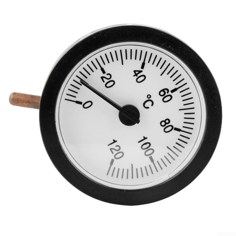 Termometro a quadrante con tubo capillare da 100 cm e sensore in ottone per un accurato monitoraggio della temperatura del liquido da 0 a 120 gradi Celsius