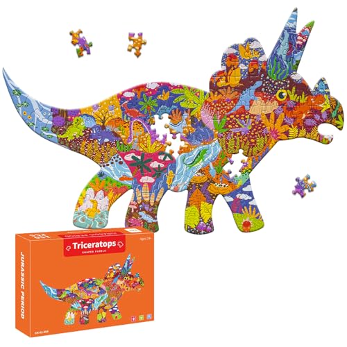 GIVEITALL Dinosaur Jigsaw Puzzles for Kids Ages 4-6 Year old 150 Pieces