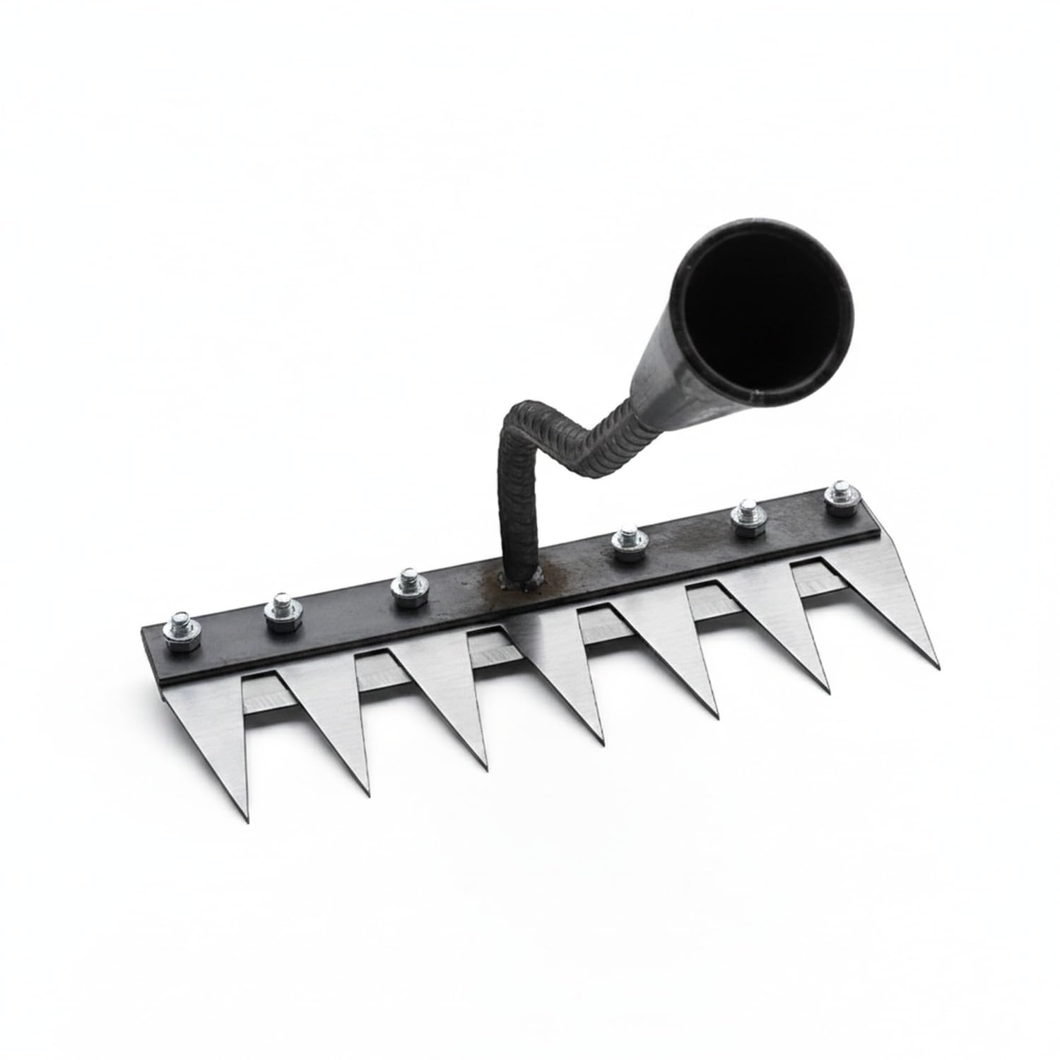 SOHNVWTGD Garden Hoe and Rake Set, Manganese Steel Hand Cultivator for Weeding and Soil Loosening, Wood Handle Tool for Raised Beds