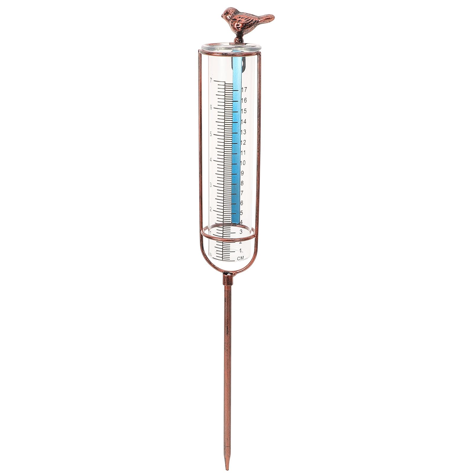 Regenmesser Für Den Außenbereich Dekorativer Kolibri-Regenmesser Großes Frostsicheres Glas Wassermesser Regenmesser Glas-Ersatzrohr Für Hof Garten Im Freien