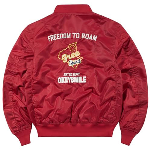 不明 MA-1 メンズ ミリタリー フライトジャケット ブルゾン 刺繍 ワッペン の商品画像 4