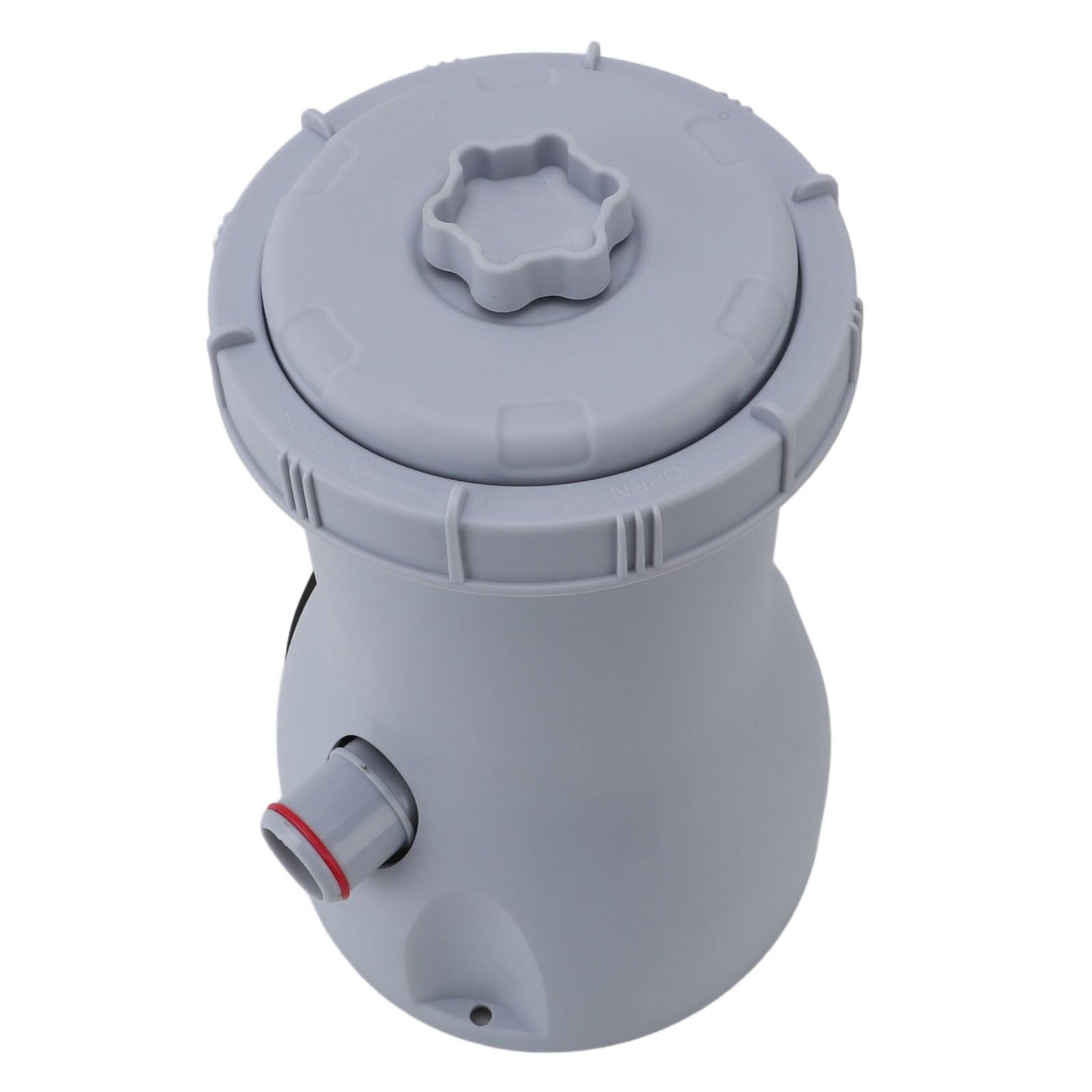Pompa Filtro a Cartuccia Trasparente a 35 W Efficiente per Piscine Fuori Terra 530 GPH Porta della Pompa per la Manutenzione della Piscina Fuori Terra (Plug 220v)