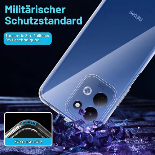 FDHYFGDY Hülle für Xiaomi Redmi 17 4G/5G Schutzhülle + 1x Schutzfolie – Ansicht 5