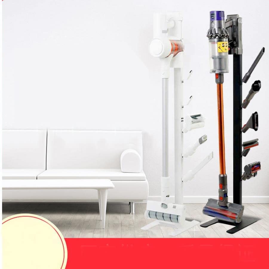 Image of Storage-Stand-Docking-Station-Holder Compatible with Dyson V15 Detect V11 V10 V8 V7 V6 Cordless Vacuum Cleaners, Stable Metal Organizer Rack(Black, 6 Hooks)