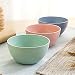 Golandstar Eco Friendly Healthy Wheat Straw Plastic Bowl for Rice,Noodles,Soup, Popcorn, Fruit, Salad,Ice Cream,Cereal Dinner Party Bowls 3pcs Set (3pcs, Blue, Green, Pink)