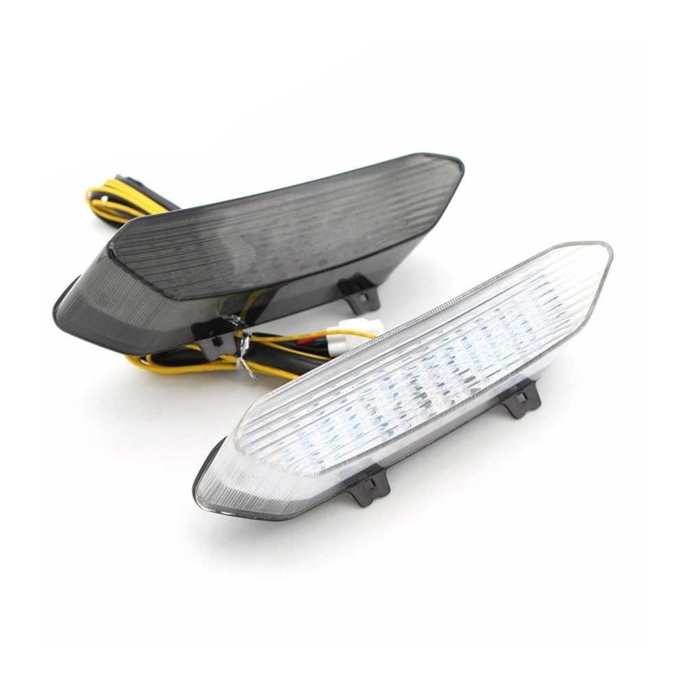 DAGMARA Freno Luce Stop Moto Luce di Stop A LED per Motocicletta Fanale Posteriore per YZF R1 YZF-R1 2002 2003 Indicatore di Direzione Lampada Lampeggiante Nero
