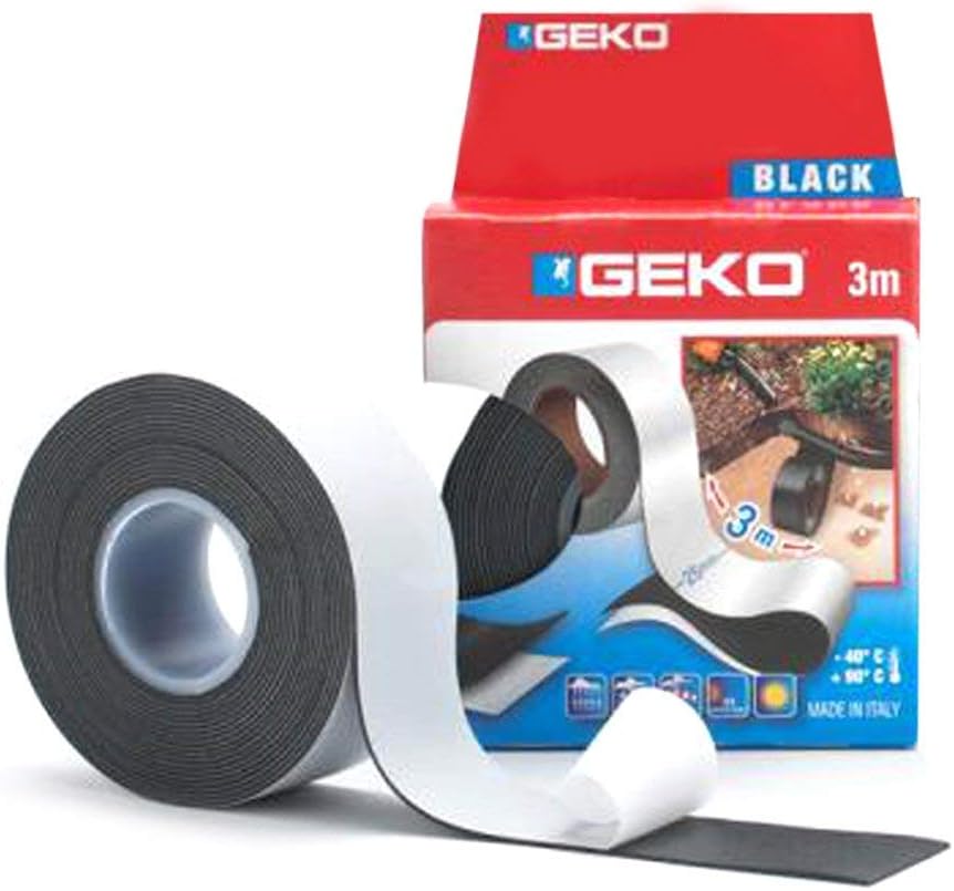Geko Self Amalgamating Tape mm25 x 3M in Closed Box, Multi-Colour, One Size