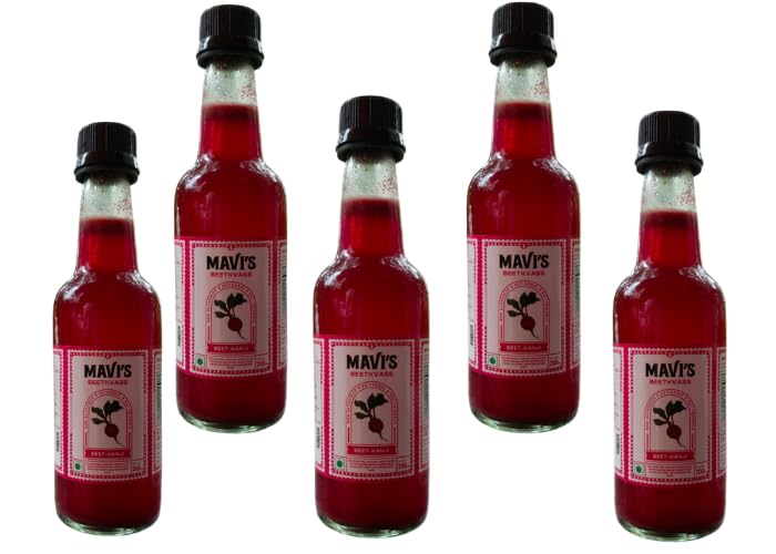 MAVI'S Beetroot Kanji | Organic Beetroot | Zero Sugar & Savoury | 100% Natural & Vegan | Raw & Alive | No Preservatives | No Artificial Flavour or Colour | 200ml (Pack of 6)-image-24
