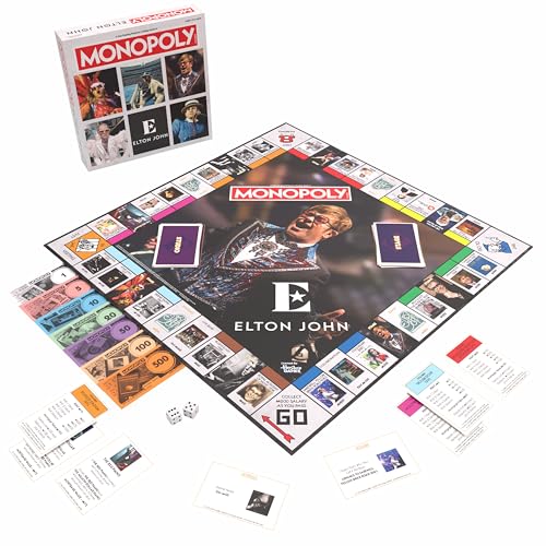 Monopoly: Elton John Juego de Mesa Coleccionable miniatura 2