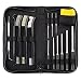 BOOSTEADY All-in-One Gun Cleaning Kit with Grip Roll Pin Punch Tool Set, Gun Cleaning Brush Pick Kit, Anti-Rust Silicone Cloth in Zippered Organizer Space Saving Carry Case (15 Pieces)