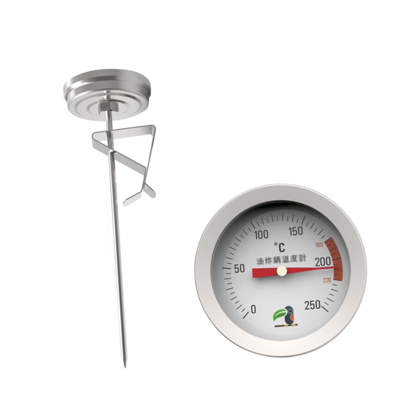 DECHOUS 3pezzi Termometro Per Inossidabile Probe Clip Multi- Per Misurare Zuccheri e Fritture