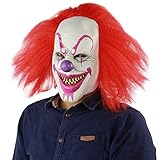 xiao chou ri ji Scary and Sinister Halloween Clown Masks, Costume Cosplay Props, Adult Latex Clown Masks，Horror,Devil