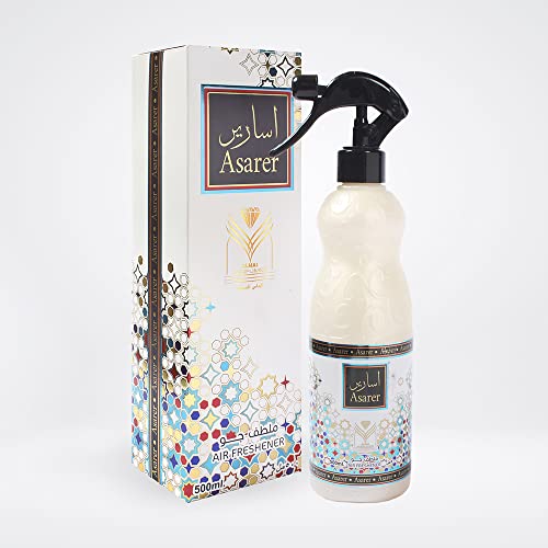 ††† Upscale Perrfume & Oud co. Asareer Air Freshener - 16.9FL.OZ Fabric spray - Natural Aged Oud Scent - Odor Fighting Room Spray - long lasting Aroma for home