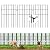 25 Panels Garden Fence Animal Barrier, 17in (H) X 27ft (L) No Dig Garden Fence, Rustproof Metal Fence, Garden Decorative Fencing for Outdoor, Yard, Patio