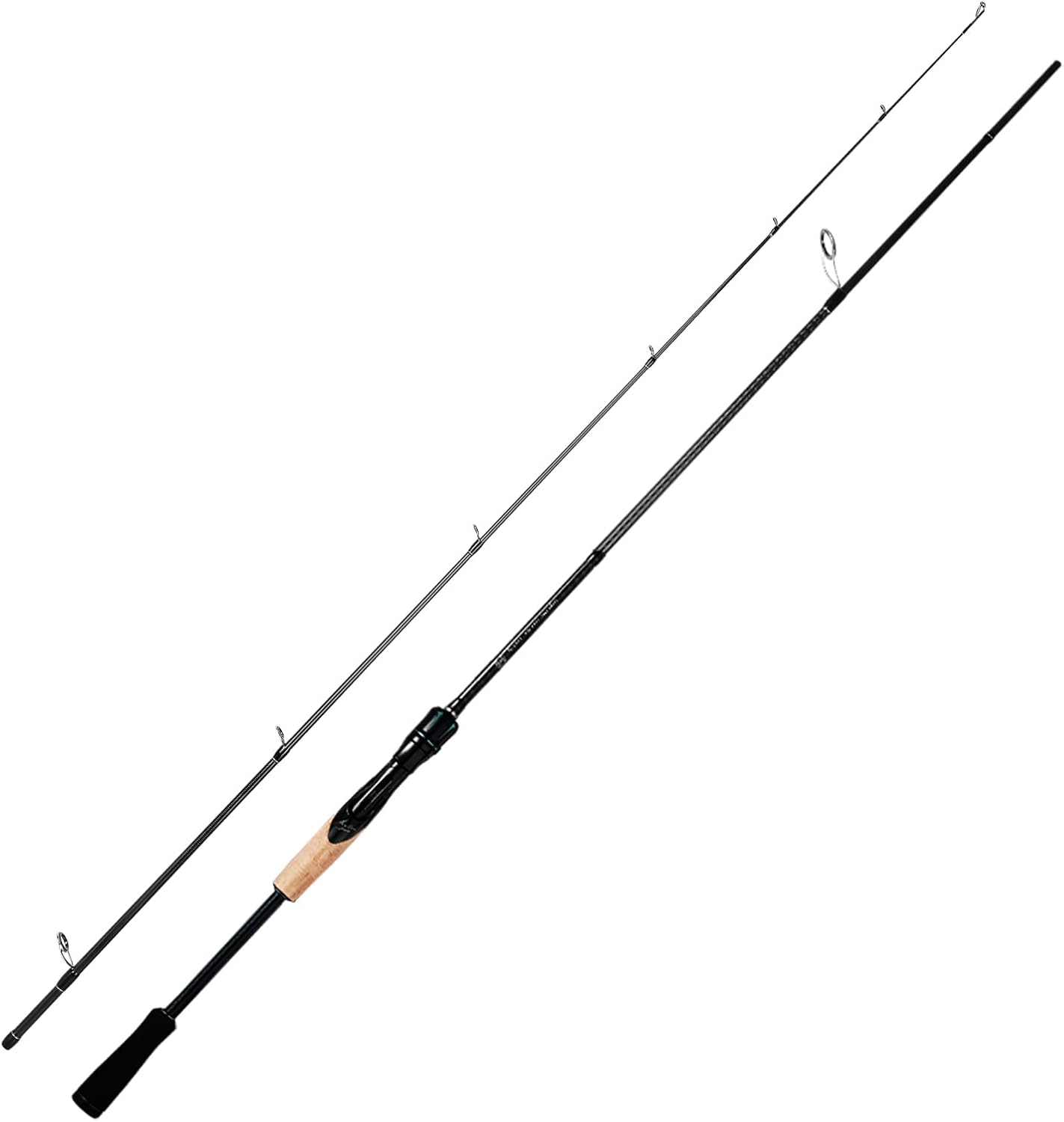 HANDING Magic L Fishing Rod, Fuji O+A Ring Guides, 2-Piece BFS Spinning and Casting Rod, 30 Ton+24 Ton Carbon Fiber, for Bass, Trout, Walleye, Catfish Etc. Spin-7'-ML-MF-2Pcs