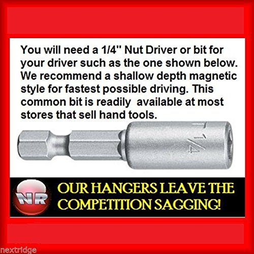 Quick Screw 5" 50 Pack Premium Hidden Rain Gutter Bracket Hook Hangers With Screw Clip Style #TOP6