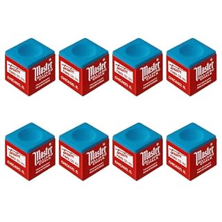 Trpoey craie de billard bleue sèche, lot de 8 pièces