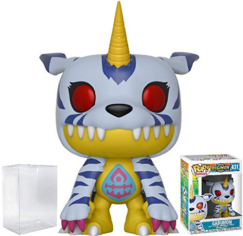 Funko Pop! Animation: Digimon - Gabumon Vinyl Figure (Bundled with Pop Box Protector Case)