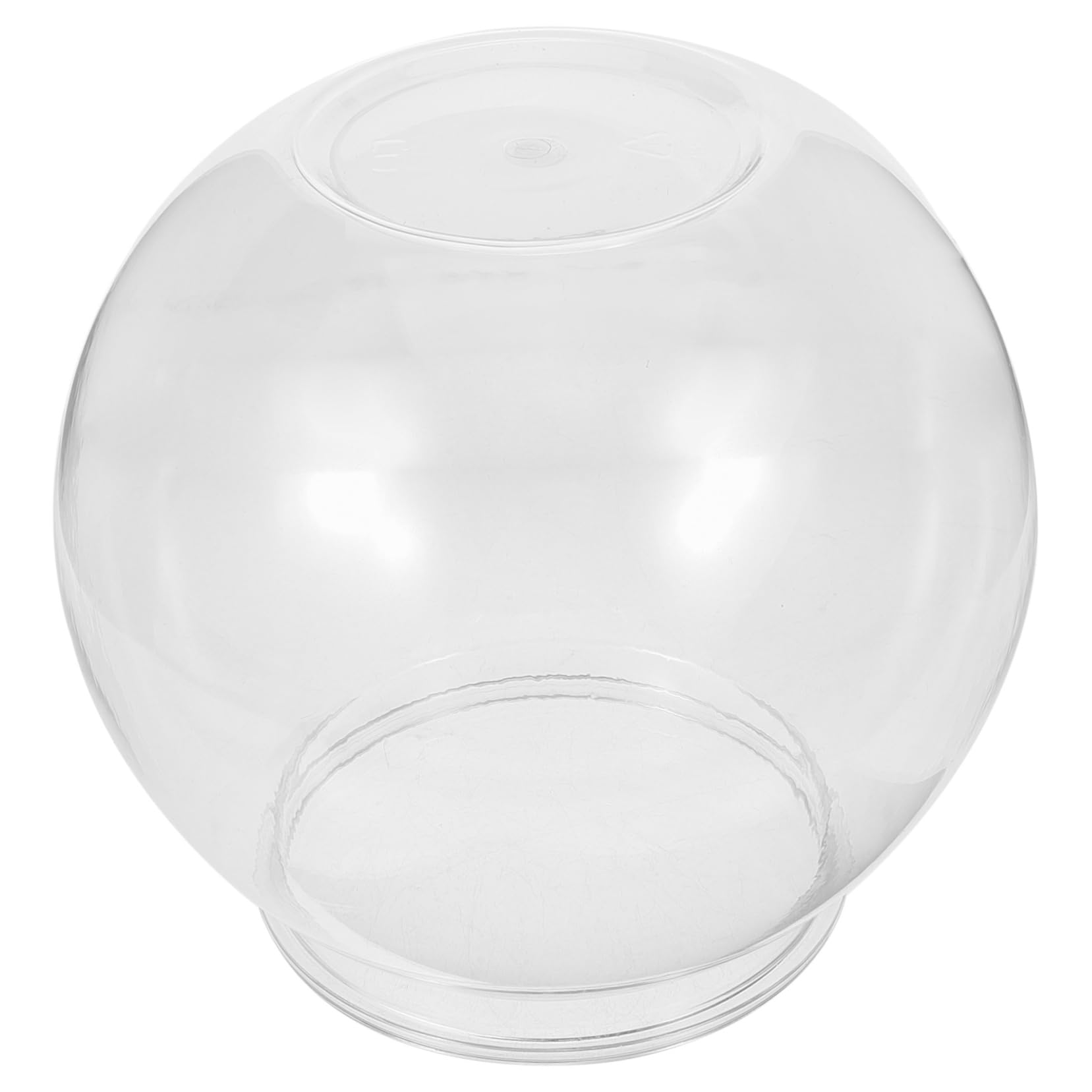 Beaupretty Pecera Pequeña Transparente Pecera Redonda De Plástico para Oficina o Hogar Caja De Cría para Peces De Colores Acuario Portátil