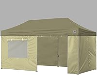 Vista 29 de Eurmax - Kit de paredes con cierre para toldo de 10 x 20 pies, con ventana de malla y puerta enrollables, solo 4 paredes (color blanco)